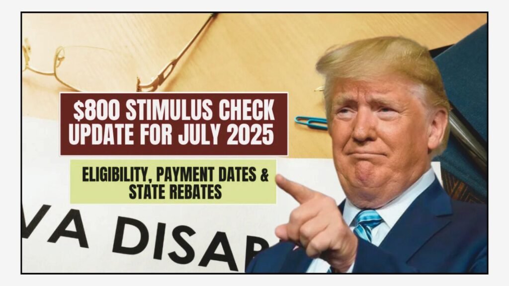 $800 Stimulus Check July 2025 For Everyone Eligibility, Payment Dates & State Rebates